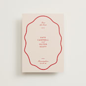"Croquet" - Save the Dates in Cherry by Megan Davis - Front