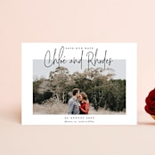 "Signature names" - Save the Dates in Pencil by Stacey Meacham - Front