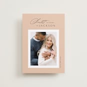 "Color Pop" - Save the Dates in Salmon by Kaydi Bishop - Front