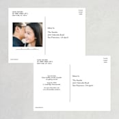 "Brush Strokes" - Save the Dates in Onyx by Joyce Pinheiro - Back of Card