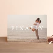 "Its Finally Time" - Save the Dates in Vanilla by Liz Conley - Front