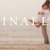 "Its Finally Time" - Save the Dates in Vanilla by Liz Conley - Detail