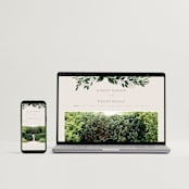 "Watermark" - Save the Dates in Taupe by Kaydi Bishop - FREE Wedding Website