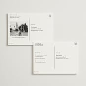 "Venecia" - Save the Dates in Ivory by Maja Cunningham - Back of Card Options