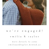 "meant to be" - Save the Dates in Ebony by Angela Thompson - Detail