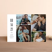 "Modern Grid" - Save the Dates in fog by Jessica Ogden - Front
