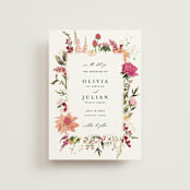"Lush" - Save the Dates in Magenta by Susan Moyal - Front