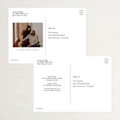 "Slated Forever" - Save the Dates in Plum by GeekInk Design - Back of Card