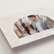 "Botanical Arch" - Save the Dates in Sienna by Jen Owens - Detail