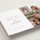 "Signed and Sealed" - Save the Dates in Snow by Sandra Picco Design - Detail