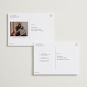 "Album" - Save the Dates in Parchment by Morgan Kendall - Back of Card Options