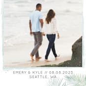 "Sunny Wedding" - Save the Dates in Seafoam by My Splendid Summer - Detail