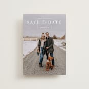 "modern stencil" - Save the Dates in Cloud by Sara Hicks Malone - Front