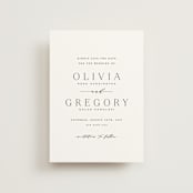 "Classy Type" - Save the Dates in Lily by Hooray Creative - Front