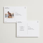 "Full Photo" - Save the Dates in Chiffon by Orasie - Back of Card Options