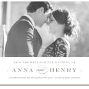 "Field" - Save the Dates in Umber by Megan Davis - Detail