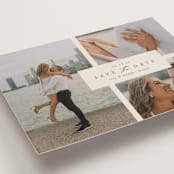 "Classic Date" - Save the Dates in Almond by Brianne Larsen - Detail