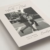 "Moment in Time" - Save the Dates in Eggshell by Paper Raven Co. - Detail