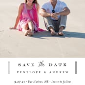 "Bottom Line" - Save the Dates in Vanilla by Jennifer Wick - Detail