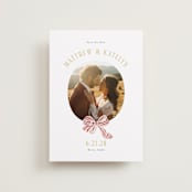 "Ruban en Fleur" - Save the Dates in Rose by Itsy Belle Studio - Front
