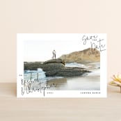 "hand-written" - Save the Dates in Ebony by Lindsay Stetson Thompson - Front