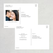 "Misty trees" - Save the Dates in Celestial by Stacey Meacham - Back of Card