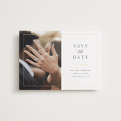 "Classico" - Save the Dates in Cloud by Christie Garcia - Front