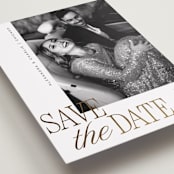 "Right Side" - Save the Dates in Pearl by Melanie Kosuge - Detail