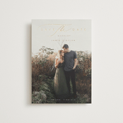 "Simply Classic" - Save the Dates in Wheat by Hannah Williams - Front