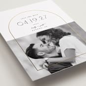 "Inverse" - Save the Dates in Cotton by Everett Paper Goods - Detail