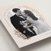"Garland Arch" - Save the Dates in Linen by Laura Hankins - Detail