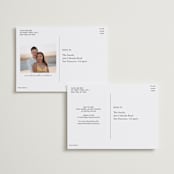 "metro" - Save the Dates in Midnight by Inkblot Design - Back of Card Options