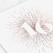 "Starburst" - Sweet Sixteen Party Invitations in Cocoa by Ana Sharpe - Detail