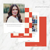 "Bold Type" - Sweet Sixteen Party Invitations in Cranberry by Baumbirdy - Back of Card Options