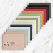 "Bold Type" - Sweet Sixteen Party Invitations in Cranberry by Baumbirdy - Colored Envelopes Available