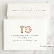 "Bold Type" - Sweet Sixteen Party Invitations in Cranberry by Baumbirdy - FREE Recipient Addressing