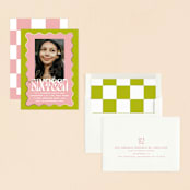 "wavy frame" - Sweet Sixteen Party Invitations in Key Lime by Baumbirdy - Assembled