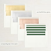 "Classic Floral" - Save the Dates in Cream by Alethea and Ruth - Envelope Liner Options