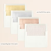 "Alabaster Florals" - Save the Dates in Slate by Jennifer Wick - Envelope Liner Options