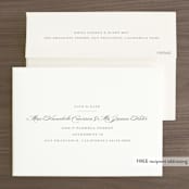 "Field" - Save the Dates in Umber by Megan Davis - FREE Recipient Addressing