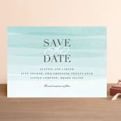 "Old Post Road" - Save the Dates in Sea Salt by Jennifer Wick - Front