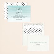 "Old Post Road" - Save the Dates in Sea Salt by Jennifer Wick - Assembled