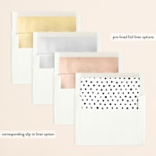 "Old Post Road" - Save the Dates in Sea Salt by Jennifer Wick - Envelope Liner Options