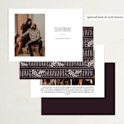 "Slated Forever" - Save the Dates in Plum by GeekInk Design - Back of Card Options