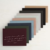 "Slated Forever" - Save the Dates in Plum by GeekInk Design - Colored Envelopes Available