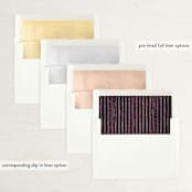 "Slated Forever" - Save the Dates in Plum by GeekInk Design - Envelope Liner Options