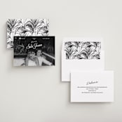 "Vintage Trip" - Save the Dates in Snow by Inkblot Design - Assembled