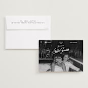 "Vintage Trip" - Save the Dates in Snow by Inkblot Design - Save the Date with Envelope