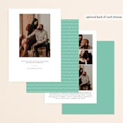 "Pure Simplicity" - Save the Dates in Noir by Roxy Cervantes - Back of Card Options