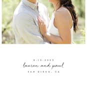 "Pure Simplicity" - Save the Dates in Noir by Roxy Cervantes - Detail